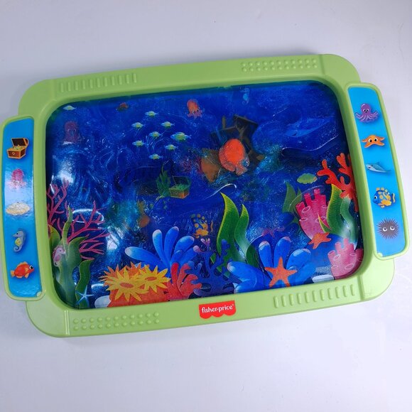 Fisher Price Sensory Bright Squish Scape aquarium scene tablet toy fish baby kid - Picture 1 of 11